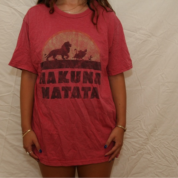 DISNEY Hakuna Matata T Shirt With Lettering - Picture 3 of 6
